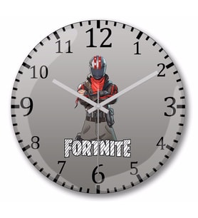 Fortnite Skin Burnout Duvar Saati Bombeli Gercek Cam