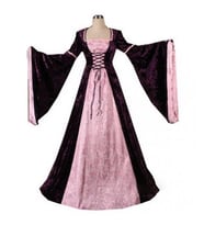 Renaissance (Rönesans) Kostümü Yetişkin Kadın (Mor)