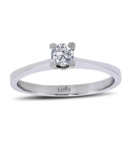 Lova F Renk 0,19 Karat Pırlanta Tektaş Yüzük - 1060002