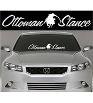 Osmanlı Devleti Ottoman Stance Ön Cam Sticker Yapıştırması