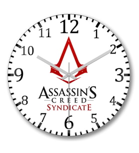 Assassins Creed Duvar Saati Bombeli Gercek Cam