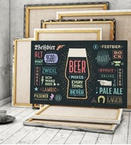 Beer Tasarımlı Kanvas Tablo 50x70cm 2