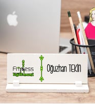 Fitness Eğitmeni Masa İsimliği