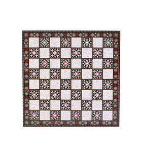 (Sadece Tahta İsteyene) Küçük Boy Sedef Desenli MDF Ahşap Satranç Tahtası (30x30 cm.) (Çok Renkli)