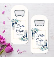 Boho Nikah Hatırası Temalı Uzun (dik ) Açacak Magnet