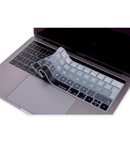 MacBook Pro TouchBar Klavye Koruyucu A1706 1989 2159 A1707 1990 Türkçe Ombre (Siyah-Gri)