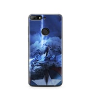 Kaptan Amerika Tasarım Süper Şeffaf Silikon Telefon Kılıfı Huawei Y7 2018
