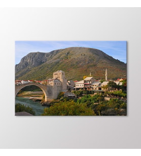 Arty Tablo Mostar Köprüsü Tablo (Karışık)