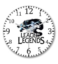 League Of Legends Kindred Duvar Saati Bombeli Gercek Cam