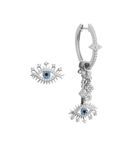 Söğütlü Silver Gümüş lareyn şans küpe