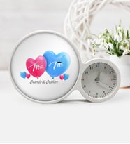 BK Gift Kişiye Özel Sevgililer Günü Saatli Sihirli Led Ayna Çerçeve  4