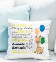 Yeni Doğan Bebek Yastığı Kişiye Özel