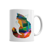 Renkli Cat Kedi Kupa Bardak Porselen