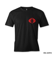 Kobra Logo  Siyah Erkek Tshirt