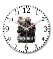 Call of Duty 2IK Duvar Saati Bombeli Gercek Cam