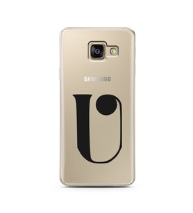 Samsung A3 (2017) Harf Tasarımlı Telefon Kılıfı U-Harfi 