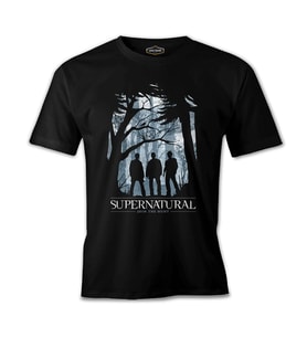 Supernatural - Join the Hunt II Siyah Erkek Tshirt