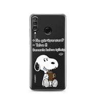 Snoopy Tasarımlı Süper Şeffaf Silikon Telefon Kılıfı Huawei P30 Lite