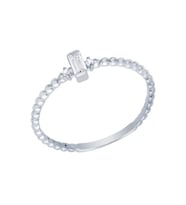 Diamond Line-Gülaylar Altın 14 Ayar Baget Taşlı Yüzük