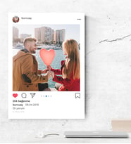 BK Gift Kişiye Özel İnstagram Kanvas Tablo 50x70