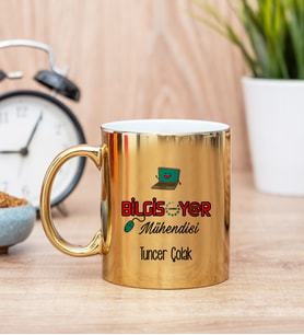 Bilgisayar Mühendisi Gold Kupa Bardak