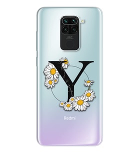 Papatya Harf Tasarım Süper Şeffaf Silikon Telefon Kılıfı Xiomai Redmi Note 9 Y-H