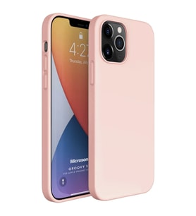 Microsonic Apple iPhone 12 Pro Max Kılıf Groovy Soft Rose Gold