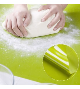 40*50 cm Silikon Ölçekli Kullanımı Kolay Hamur Açma Matı Ekmek Mantı Makarna Hamuru Yoğurma  Matı (Karışık)