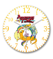 Adventure Time Finn Jake 3 Duvar Saati Bombeli Gercek Cam