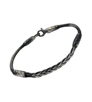 1000 Ayar Kazaziye Gümüş Bileklik (Unisex)