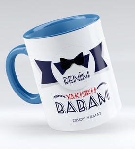 Babalar Gününe Özel Benim Yakışıklı Babam Kupa Bardak  1