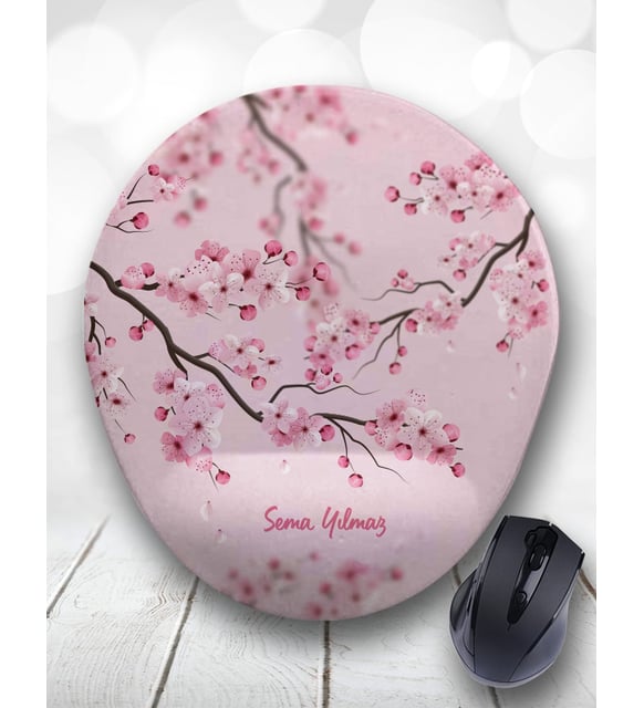 Atölye Çizgi Sakura Çiçeği Kişiye Özel Mouse Pad