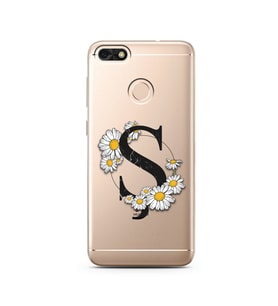 Papatya Harf Tasarım Süper Şeffaf Silikon Telefon Kılıfı Huawei P9 Lite (2017) M