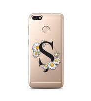 Papatya Harf Tasarım Süper Şeffaf Silikon Telefon Kılıfı Huawei P9 Lite (2017) M