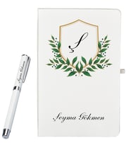 Kişiye Özel Hazırlanmış Şık Defter ve Roller Kalem Seti