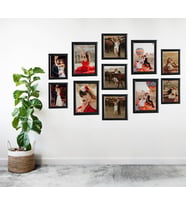 Dekoratif Palet Çoklu Çerçeve Fotoğraflı (model 6) (Siyah)
