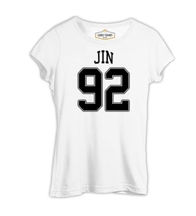 BTS - Jin 92  Beyaz Bayan Tshirt