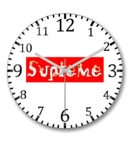 Supreme1 Duvar Saati Bombeli Gercek Cam