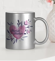 BK Gift Kişiye Özel Sevgililer Günü Temalı Gümüş Yaldızlı Kupa Bardak  23