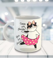 Kişiye Özel Meow Çok Güzelsin Temalı Kupa Bardak 81516