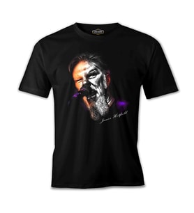 Metallica - James Microphone Siyah Erkek Tshirt
