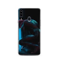 Örümcek Adam Tasarım Süper Şeffaf Silikon Telefon Kılıfı Samsung A20s
