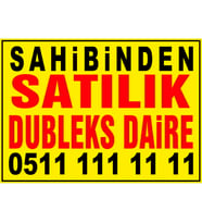 MIGNATIS - Sahibinden Satılık Dubleks Daire Branda Afişi
