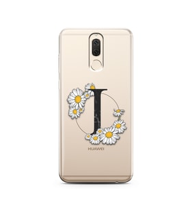 Papatya Harf Tasarım Süper Şeffaf Silikon Telefon Kılıfı Huawei Mate 10 Lite I-H