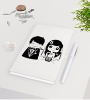 BK Gift Kişiye Özel Sevgililer Günü Beyaz Defter Kalem Seti-98