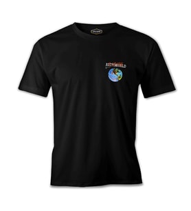 Travis Scott - Astro World Logo Siyah Erkek Tshirt