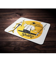 Kişiye Özel Balıkçı Tasarımlı Mouse Pad (Renksiz)