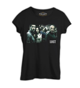 Lost Siyah Kadın Tshirt