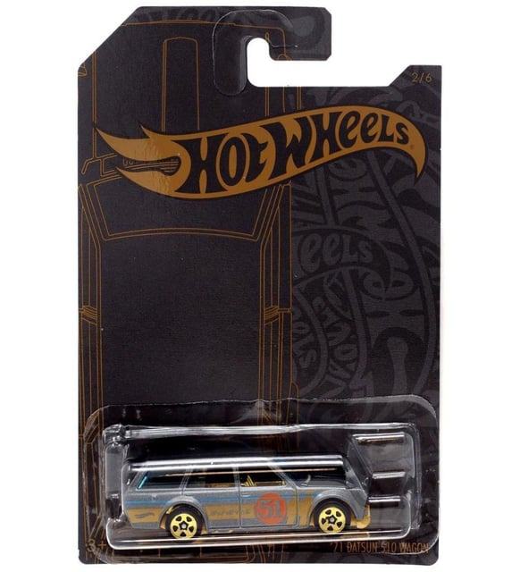 Hot Wheels FLF36 71 Datsun 510 Wagon - Premium Car With Real Riders Wheels (Limited Edition) - View #7