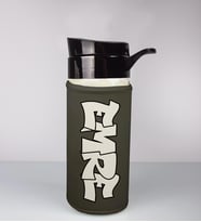 Kişiye Özel Renkli Graffiti Stil Matara 94258 (Gri)